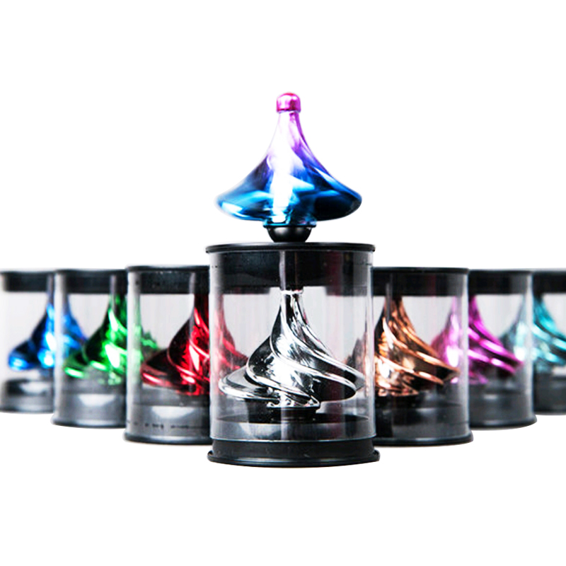New Design Colorful Wind Blowing Gyro Pneumatic Spinning Top Toy Pneumatic Gyro Decompression Toy for Children Adult