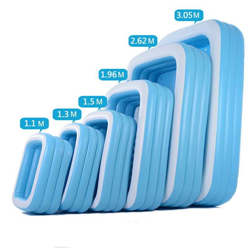 Multi-size 3 layers Good quality inflatable swimming pool Grass above garden family play inflatable swimming pool