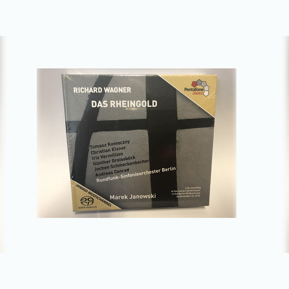 Хороший музыкальный плеер SACD, состоящий из Вагнера, Das Rheingold (Janowski проводник) из пентатона