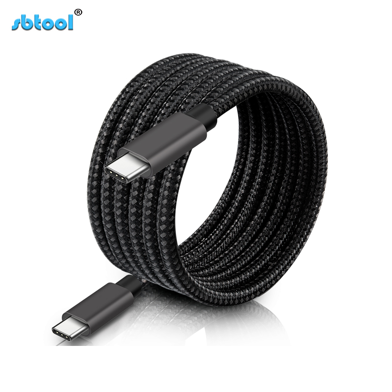 Заводская поставка 60 Вт 3A Sbtool USB Type C папа к USB Type C Мужской зарядный кабель
