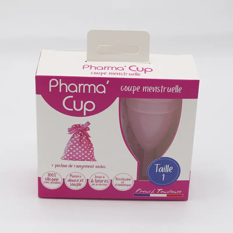 Manufacturers direct menstrual cup female menstrual care products plastic silicone rubber dust-free paper