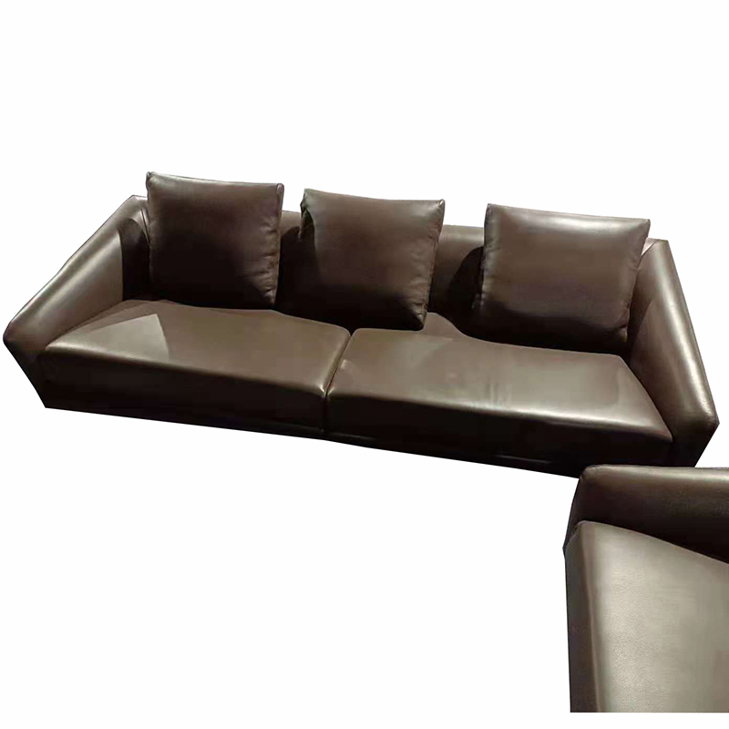 latest modern hotel living room sofas set furniture leather sofa chair coach three seats