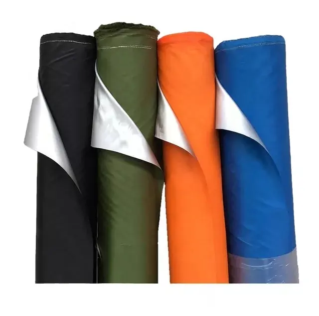 The Good Quality Silver Coated 190T Polyester Taffeta Fabric For Tent Umbrella