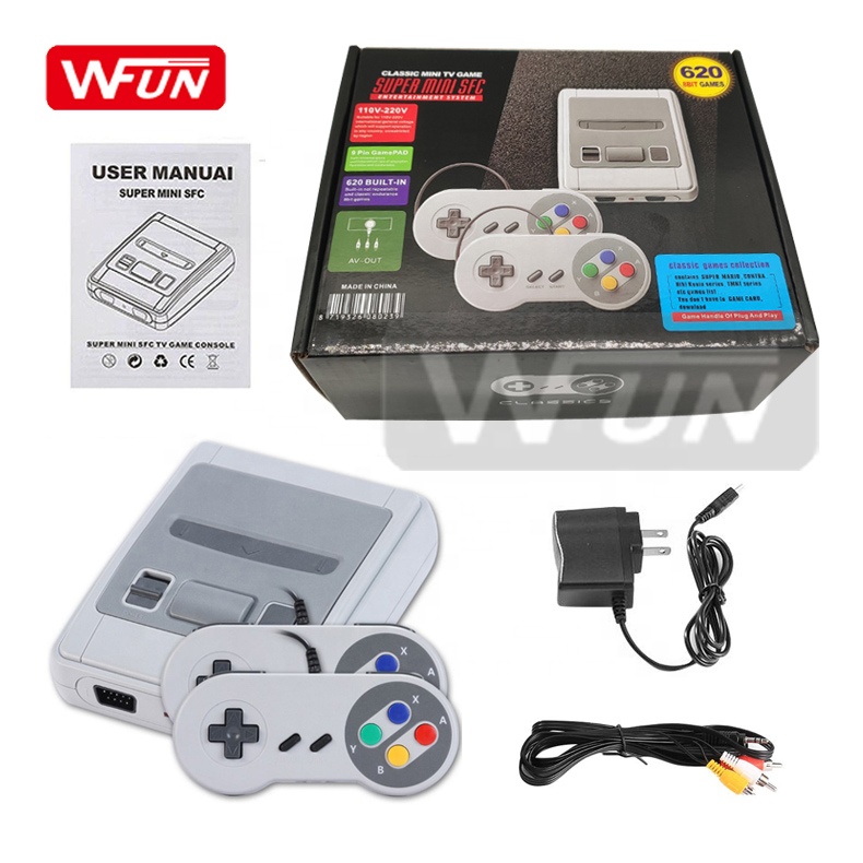 Семейная телевизионная приставка Plug & Play Super mini SFC 620, игровая консоль, ретро видео игра для детей и взрослых для Nintendo
