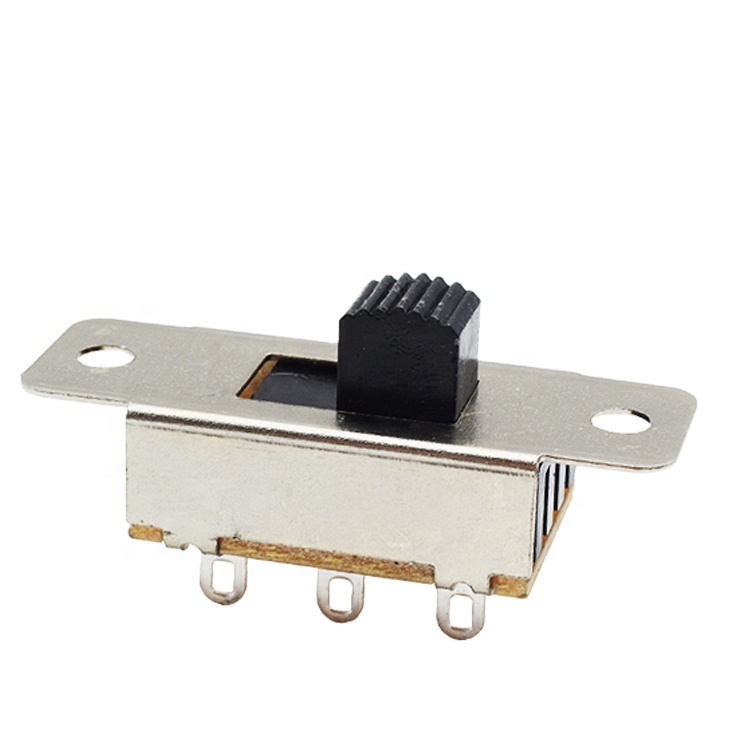 Переключатель слайда SS22L05 DIP 3 pin с черной выбираемой ручкой по высоте