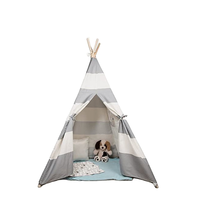 Secure X Frame Children Sleepover Teepee Indoor House Kids Play Tent