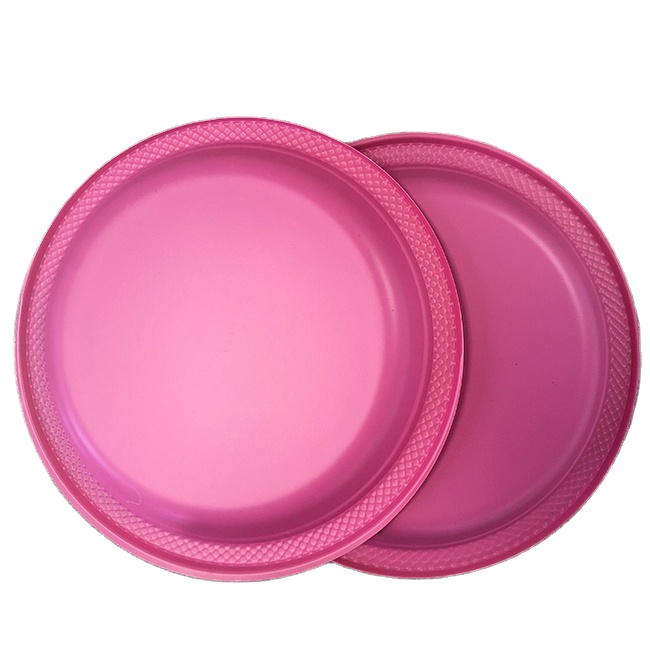 Manufacturer Customize Good Quality Takeaway Plates Eco Friendly Round Recyclable Divided Disposable Plastic Plates