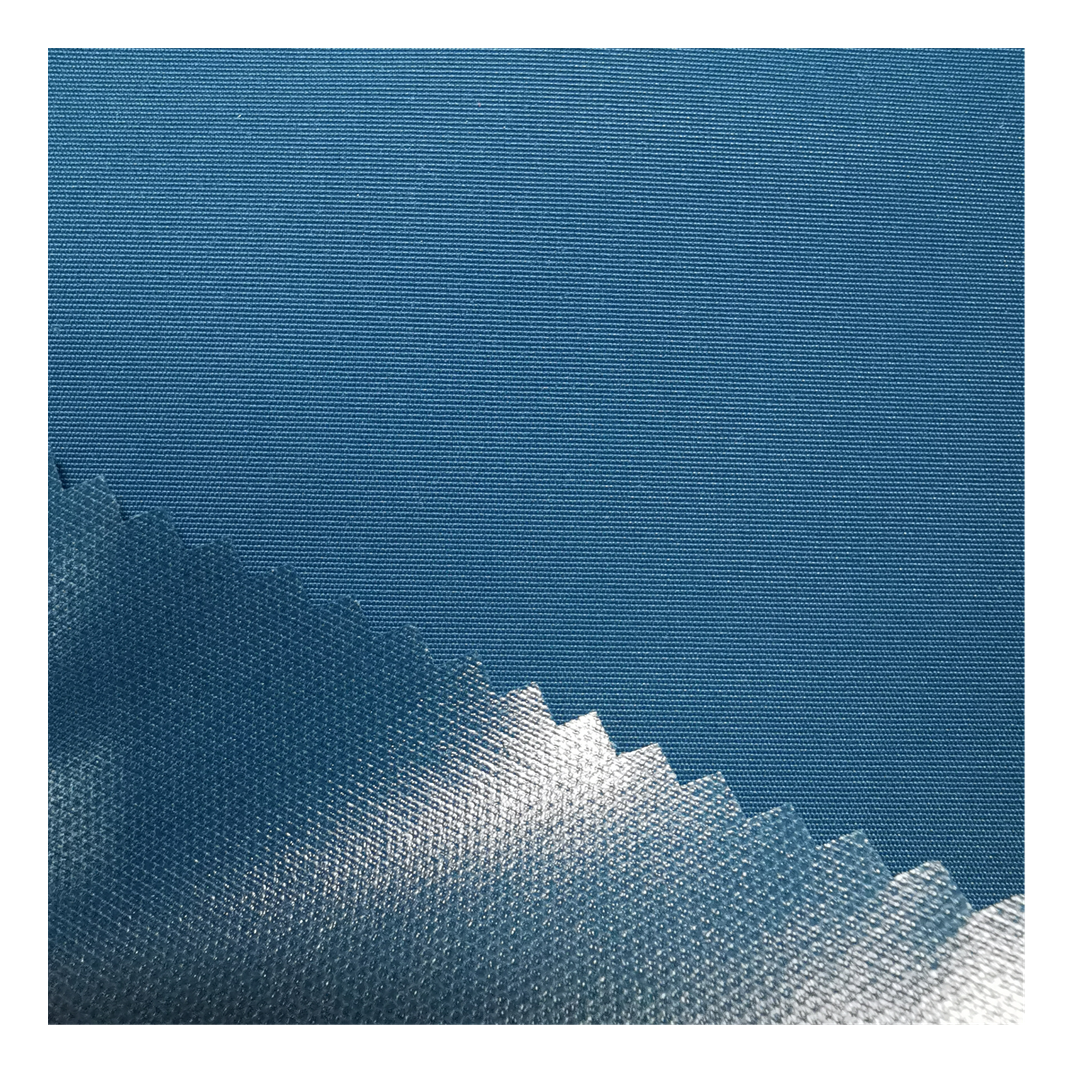 320D All Recycled nylon taslan oxford fabric have plain dyed waterproof laminated for Jackets dust coats