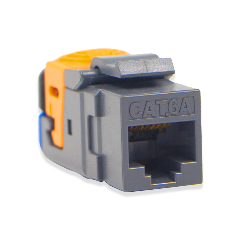 Оптовая продажа с фабрики, соединитель rj45, гнездовой разъем utp keystone jack cat6a cat6 180 градусов, модульный разъем без инструментов