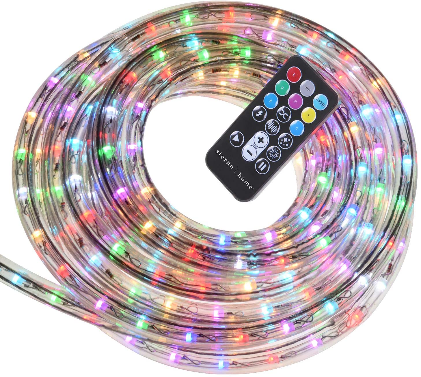 Пластиковая Рождественская веревка rgb для наружного праздничного украшения