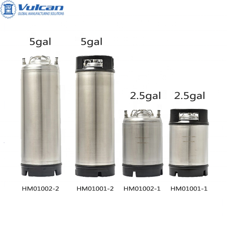 Bar Accessories Stainless Steel 19L Portable Cornelius Keg 5 Gal Ball Lock Keg With NSF And LFGB Cetification For Beer Making