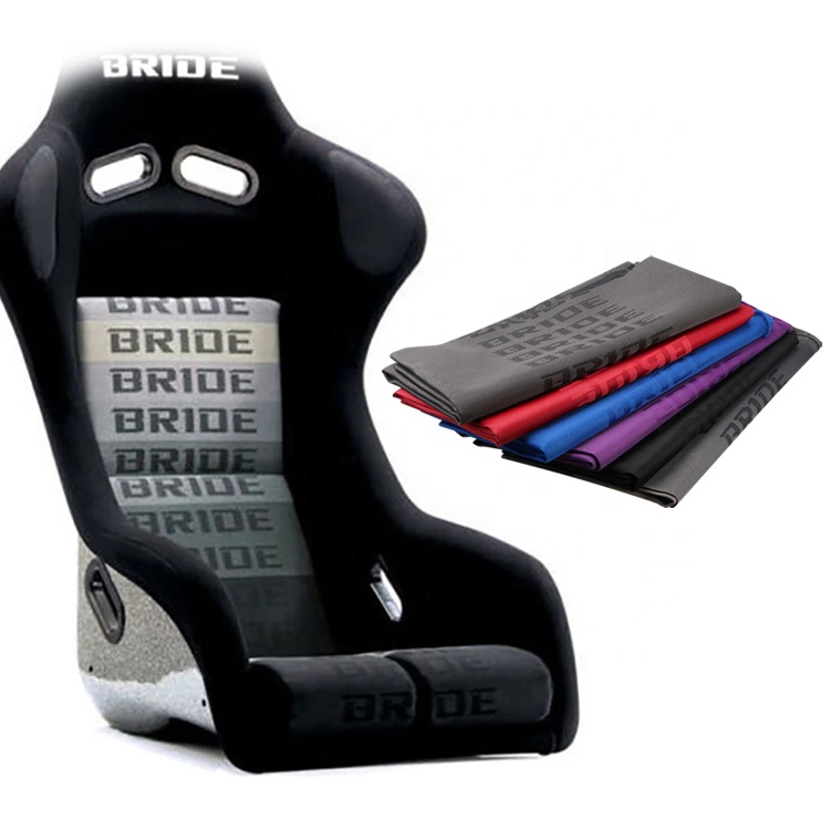 JDM Racing Culture 1.0mX1.6m JDM Car Seat Fabric Panel Armrest Decoration Cubierta de asiento
