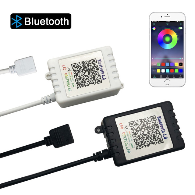 Контроллер Bluetooth APP IP65 с 24-мя клавишами с дистанционным управлением 5050 12V цветная (RGB) Светодиодная лента с адаптером питания