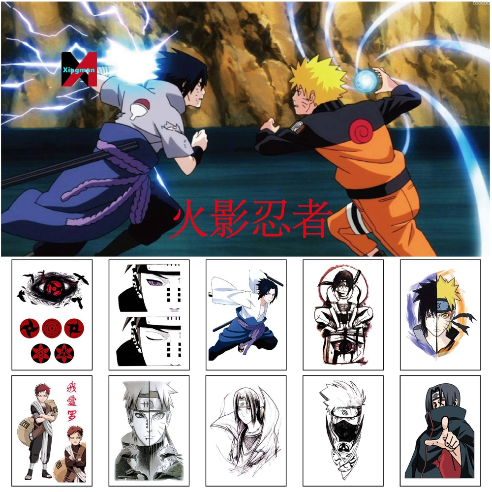 Dark Xiao органайзер, тату для глаз, Sasuke Uchiha Itachi narutoed Kakashi