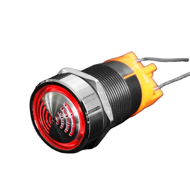 Lanboo AD16-22SM флэш-светодиодный индикатор сигнала тревоги сигнальная лампа flashmetal зуммер DC12V DC24V AC 220V 22 мм прерывистый звук
