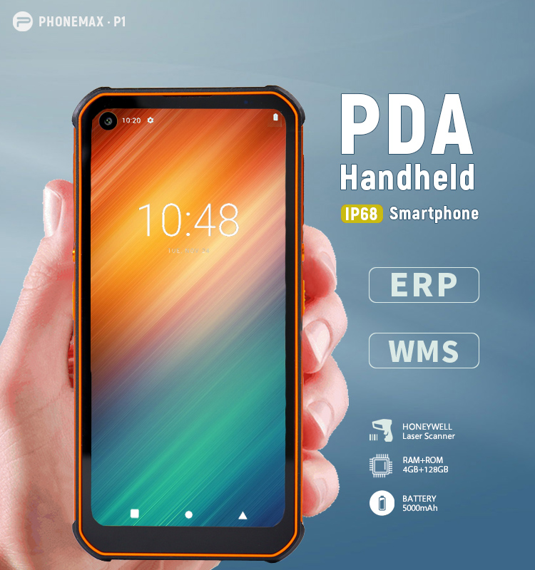Phonemax NFC сканер штрих-кода IP68 GPS водонепроницаемый смартфон низкая цена android ручной КПК