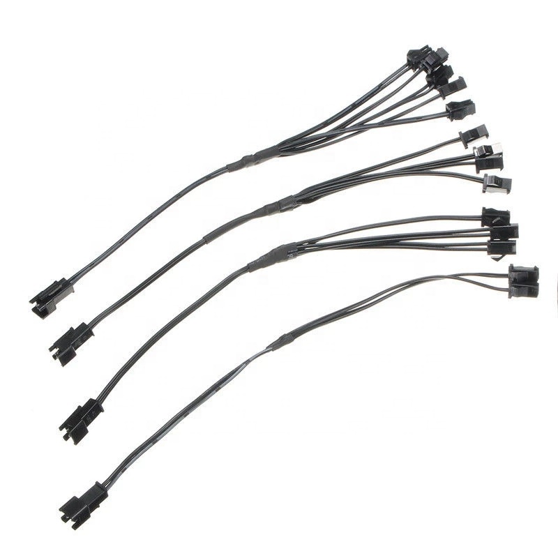 Сплиттер EL Wire 4Pin jst для одного инвертора, разъем «штырь-гнездо», SM Leadwire, кабель для EL Wire, неоновая полоса