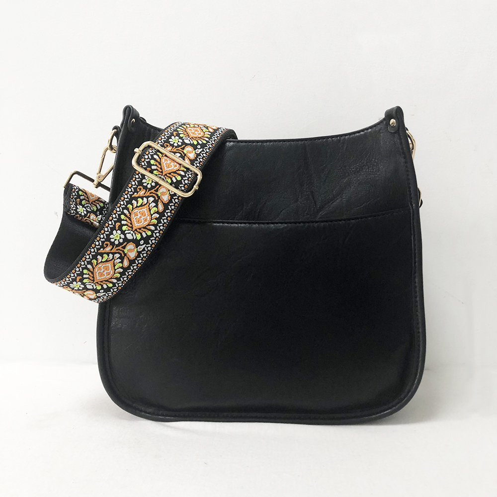 Vegan Leather Cross Body Messenger Women Sling Shoulder Bag Vintage Style Crossbody Handbag