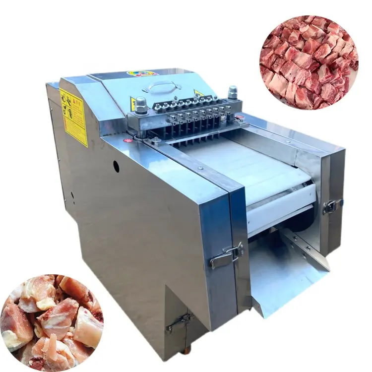 Automatic Commercial Fresh and Frozen Chicken Steak Cutting Machine/Poultry/Fish Cube Cutter/Meat Cubes Cutting Machine