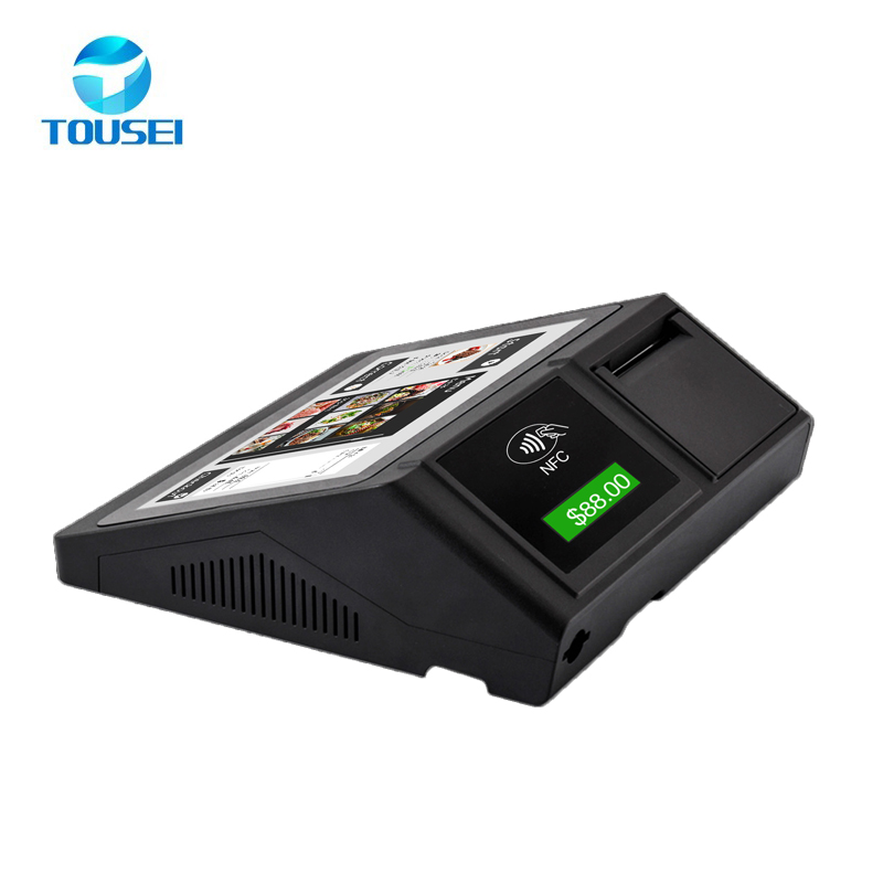Android POS Terminal With NFC Reader Display Food Court All In One Cheap Cash Register Touch Screen System Sale