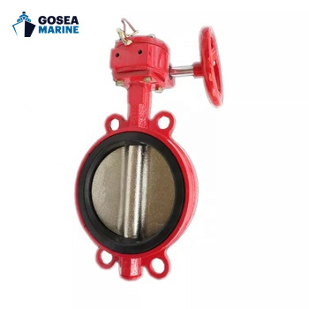 Bundor JIS10k butterfly valve 6" marine PN16 DN50 CI\DI Wafer Butterfly Valve