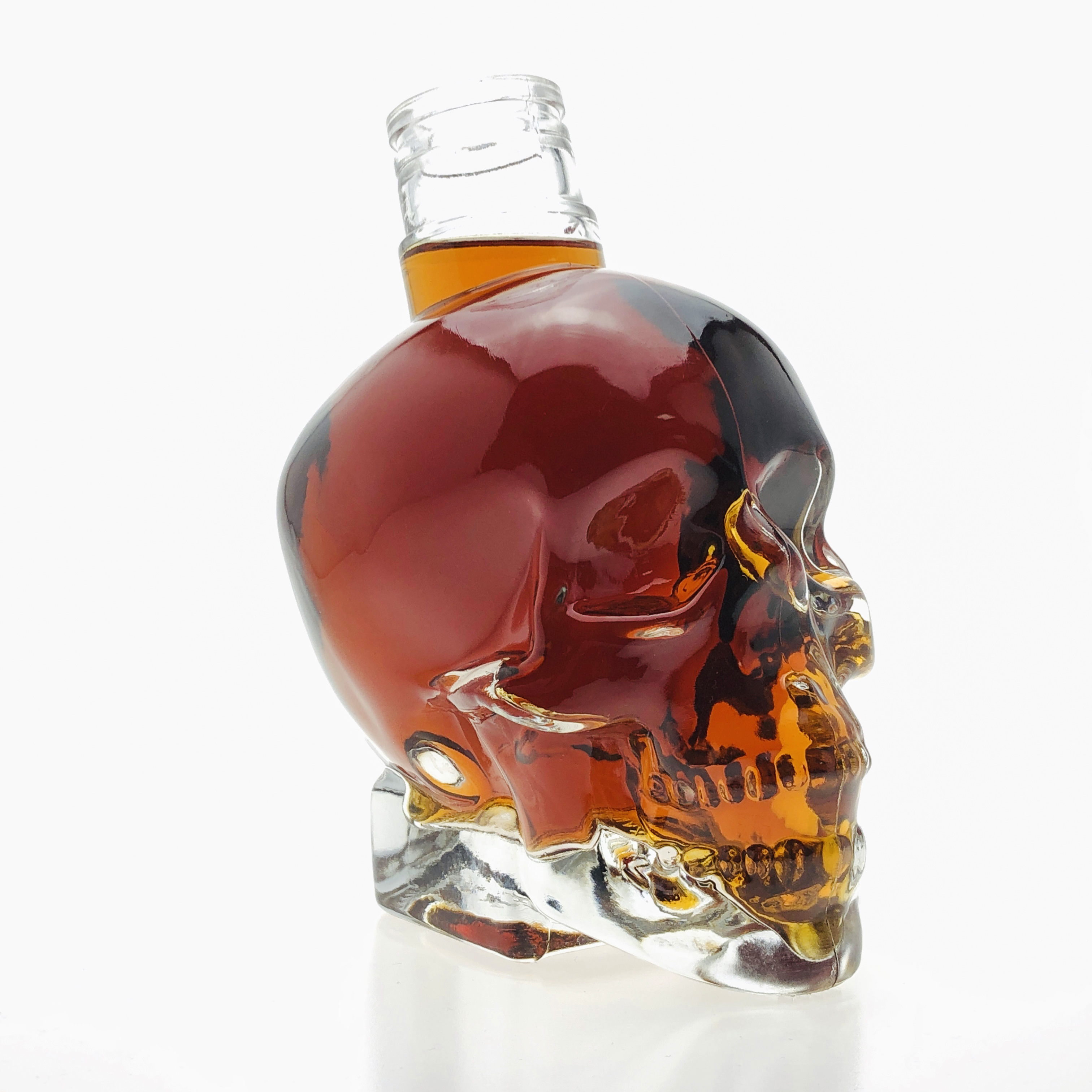 750 ml Unique Shape Crystal Skull Vodka Spirit Glass Bottle for Tequila