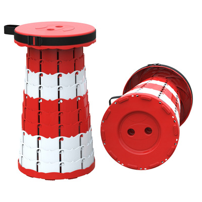 Portable folding telescopic stool retractable night fish luring lamp outdoor camping stool