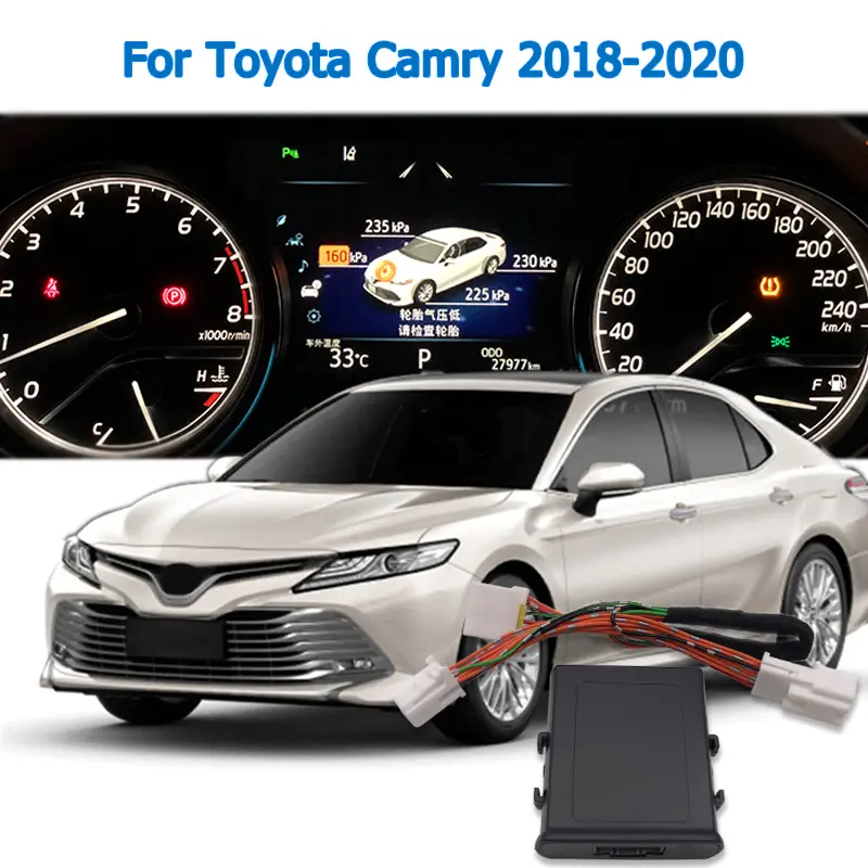 Система мониторинга давления в шинах OBD TPMS, интеллектуальный цифровой ЖК-дисплей в шинах для Toyota Camry 2018 2019 2020