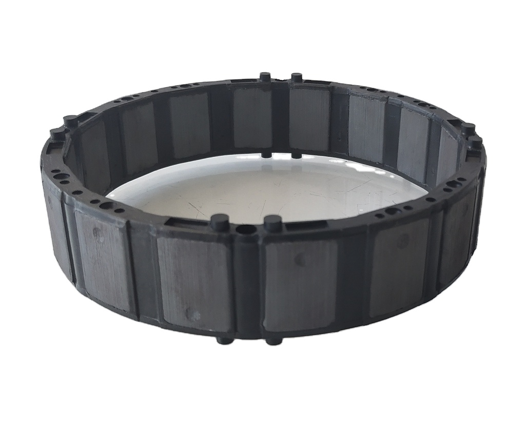 OEM Customized design Ferrite Magnetic Rotor for Brushed DC Fan Motor Newest Fashion Injection Molded Ferrite Magnet Ring
