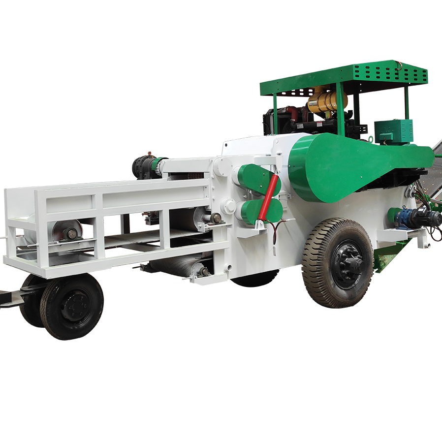 Mobile Wood Chipper Biomass Diesel Engine Wood Chips Making Machine For Sale