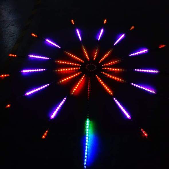 Dream Color Firework Led Strip Lights Color Changing Music Sync Sound Control Rope Lights kit Music Lights for Bar Party Holiday