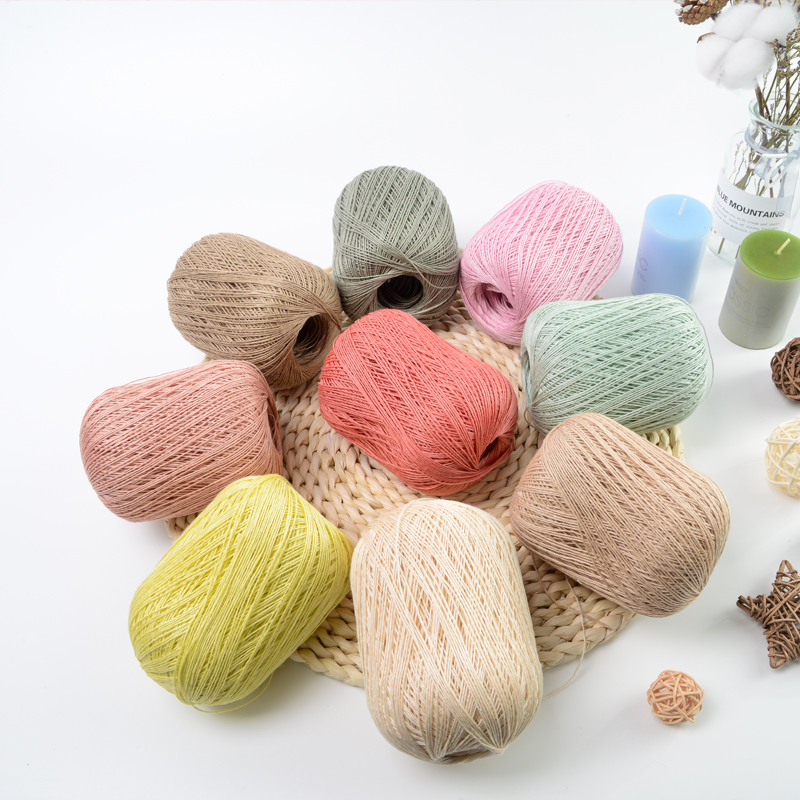 wholesale 100% linen yarn breathable moisture absorption pure linen yarn for crochet