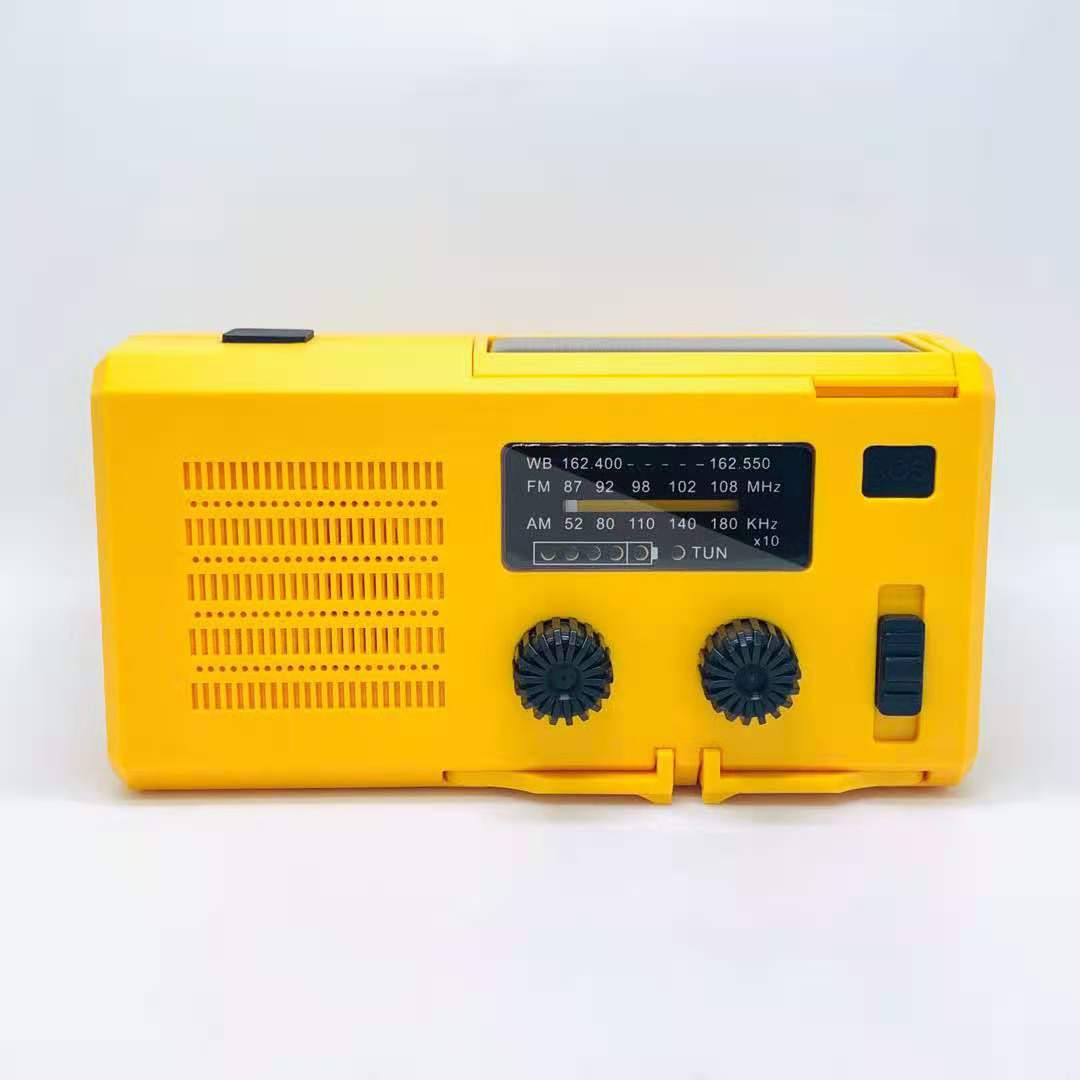 Аварийный AM/FM NOAA Карманный Походный Солнечный радиоприемник с внешним аккумулятором