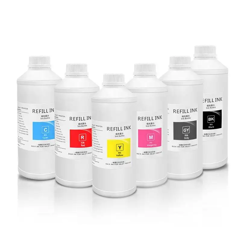 OCBESTJET 1000ML 9 Colors Tshirt Printing DTF Transfer Textile Ink For Epson R2000 R1800 R1900 R3000 Printer