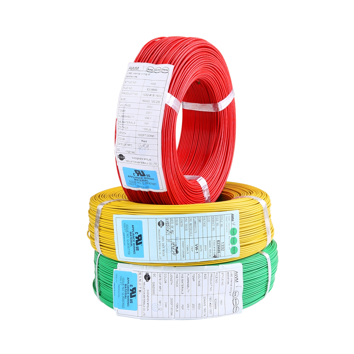 12AWG FEP изолированный провод UL1332 300v Электрический провод