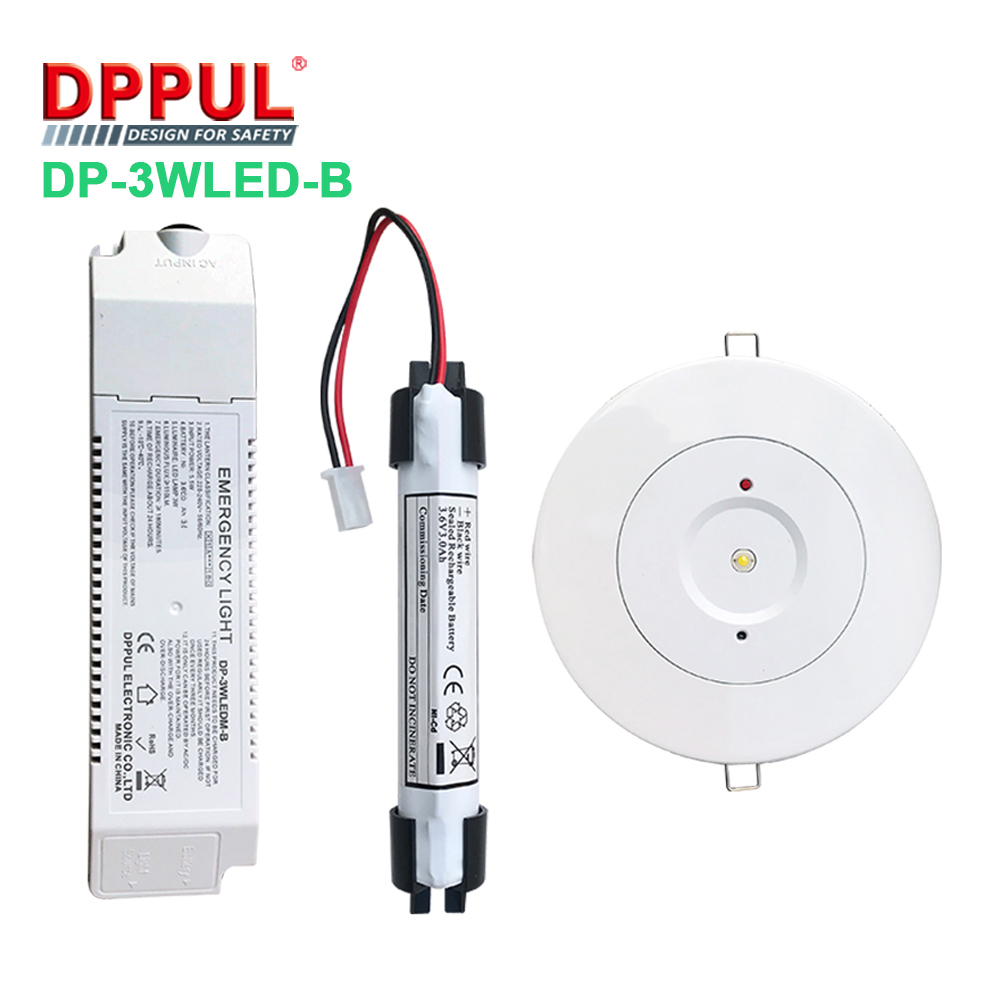 2021 High quality rechargeable recessed downlight led panel light emergency kit
