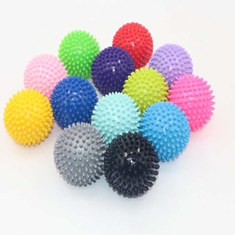 New Fashion Design Colorful 7.5cm 8cm 9cm PVC Material Muscle Relex Spiky Massage Ball