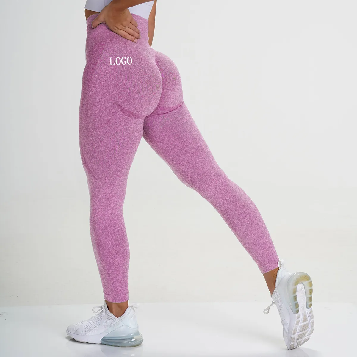 Solid color High Waist sport yoga pants women compression comfort Soft Butt Lift Seamless fitness Gym apparel leggings