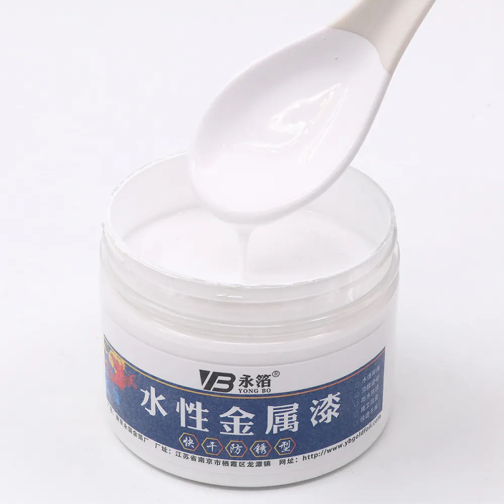 250g White Colorful Water-based Metallic Craft Paints for Car Painting Crafts Coating Acrylic Varnish