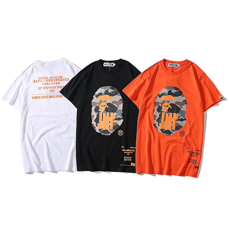 Модная брендовая дышащая мужская футболка bape, повседневная мужская футболка в стиле хип-хоп