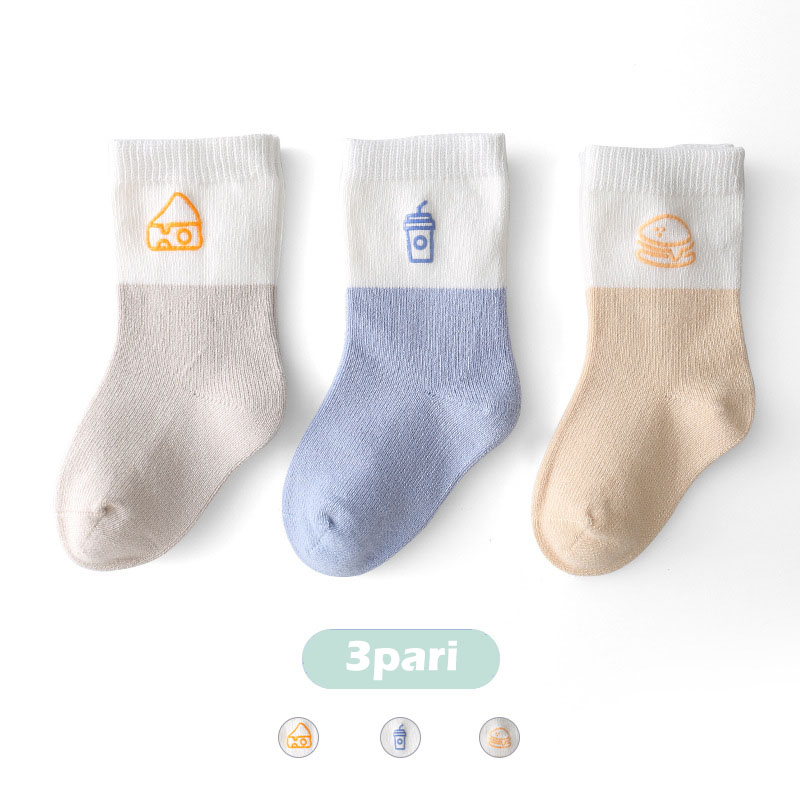 3 PAIR SET Kids Girl Children Custom Wholesale Socks Set