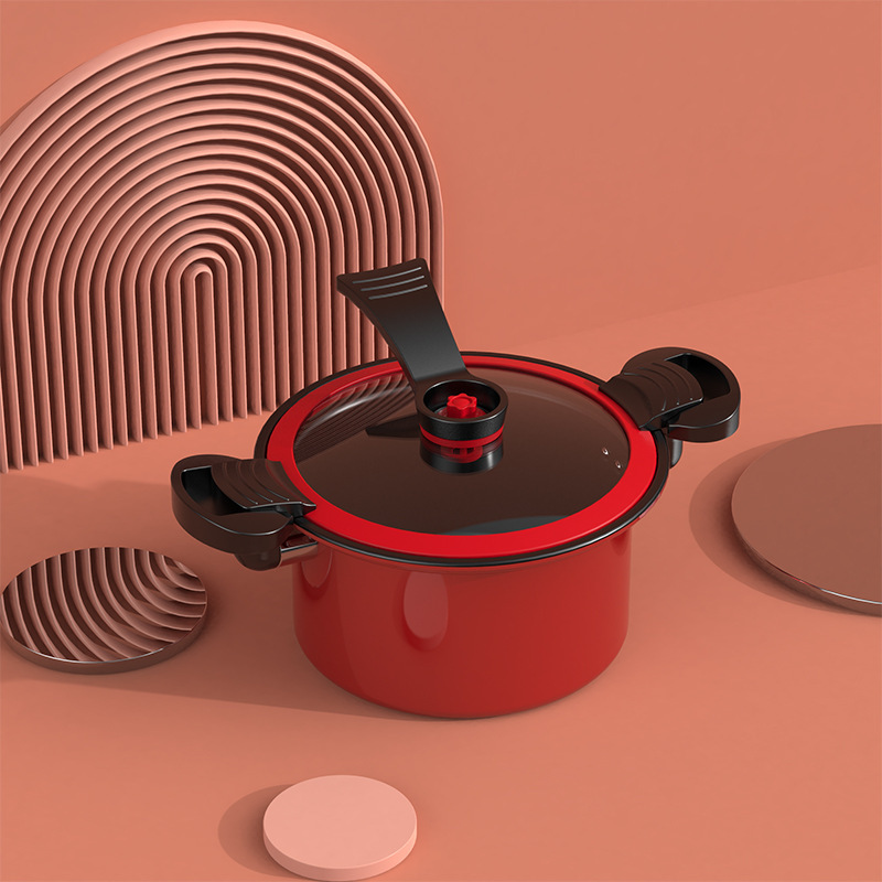 Micro Piezoelectric Die Casting Cooker Iron Granite Pan Stewing and Frying Kitchen Cooking Pot Soup & Stock Pots Set Cookware