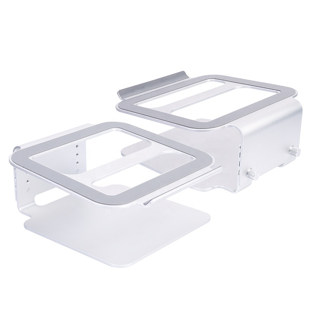 6 Level Adjustment Aluminum Folding Table Bed Table Foldable Folding Computer Desk Fit For Laptop 17 Inch