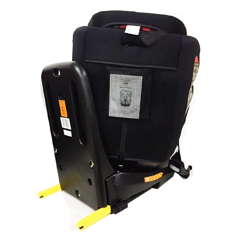Black and gray 360 rotating group 0 + 1 2 3 car baby safety seat with ISOFIX system for sale support rearward installation