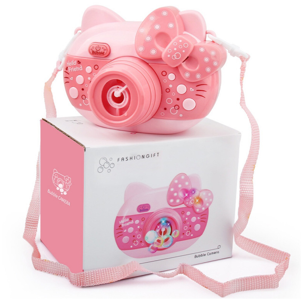 Factory direct sale Automatic Bubble Camera Girl Bubble Blowing Toy