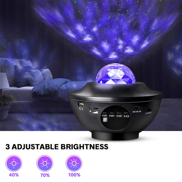 Fast Delivery Baby Projector Night Lights Remote Music Player Starry Sky Projector Night Light Star Projector