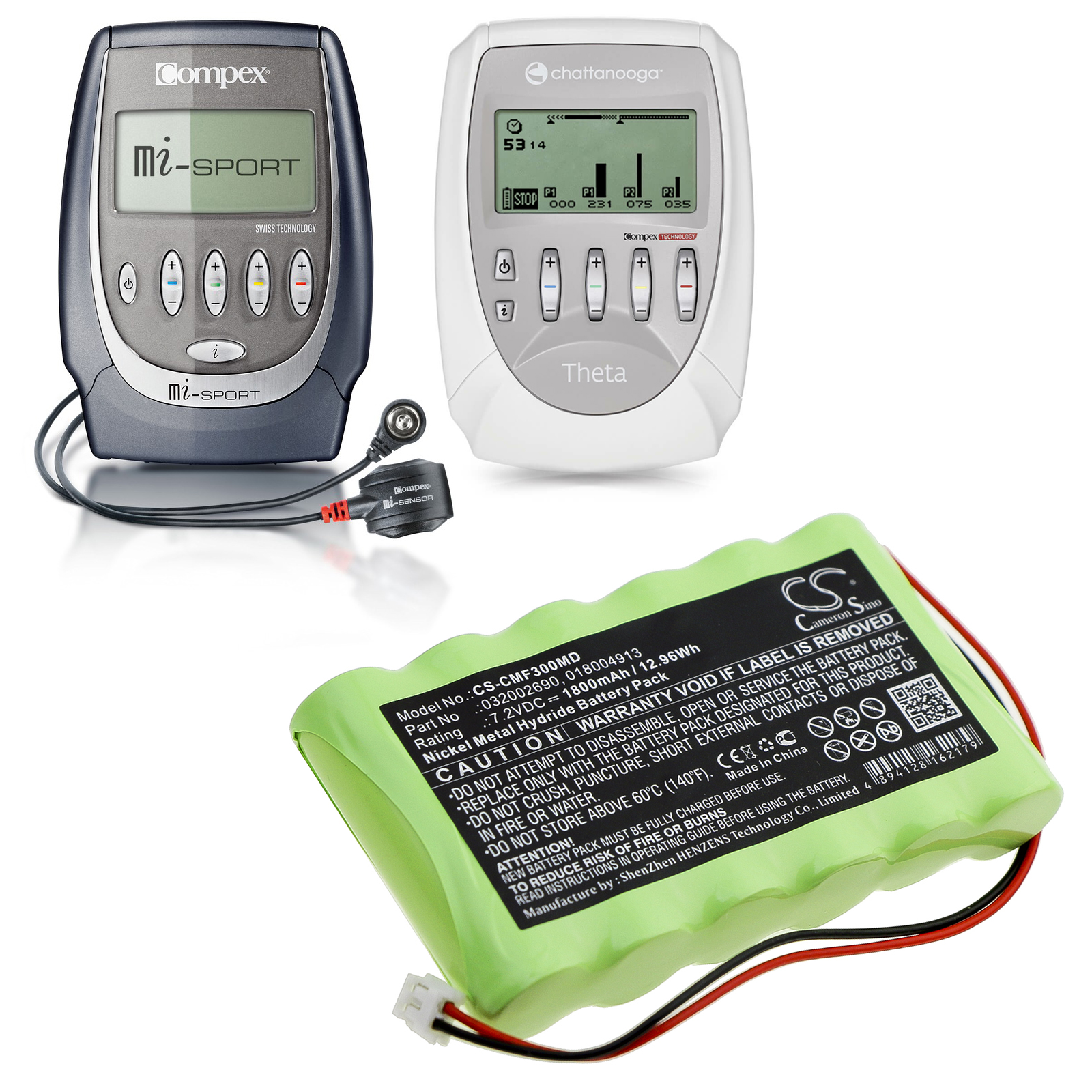 Аккумулятор для соревнований Tens, Sport 3, 400, фитнес-соревнований, Medicompex, MI Fitness TrainerMi 500
