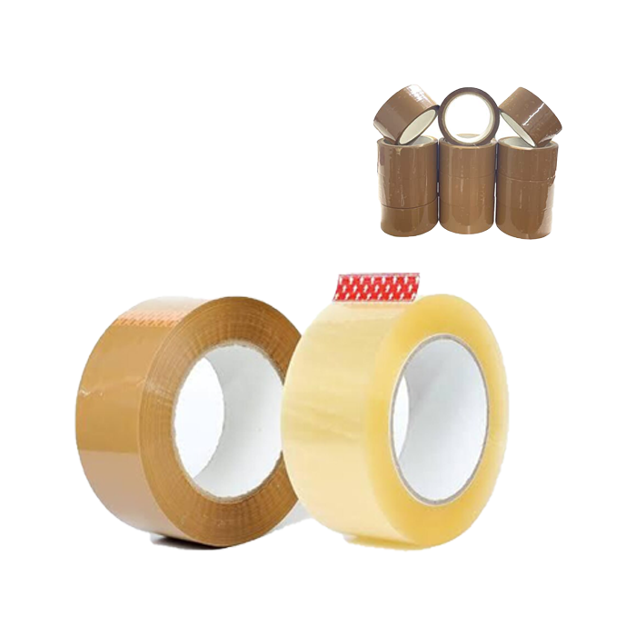 Wholesale In stock yellow adhesive tape roll cheap price packing tape for boxes ready to export from Vietnam