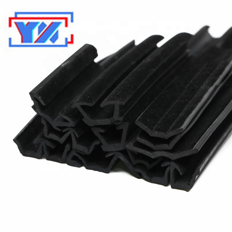 flocking Rubber Sealing Strip Customized Plastic Extrusion Profile Window Rubber Gasket Seal Sealing Strip For car