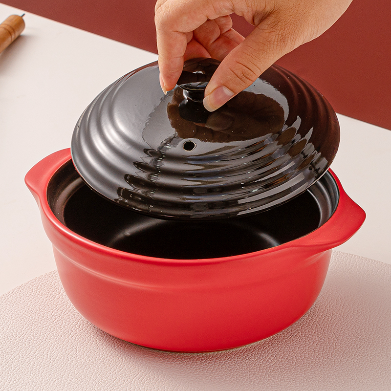 WEIYE oem odm poeles-casserole en ceramic ceramic casserole cookware 0.9L casserole ceramic with lid